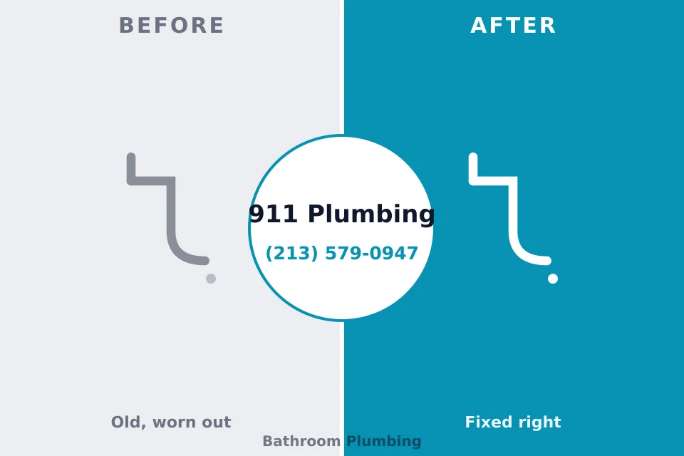 Before and after: plumbing repair La Vista, NE